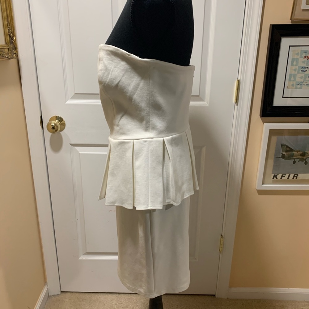Talulah strapless peplum style mini dress size L - Picture 8 of 15